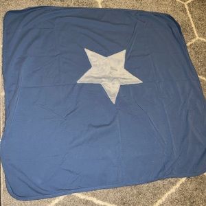 Big Soft Gray Star on a Navy swaddler
